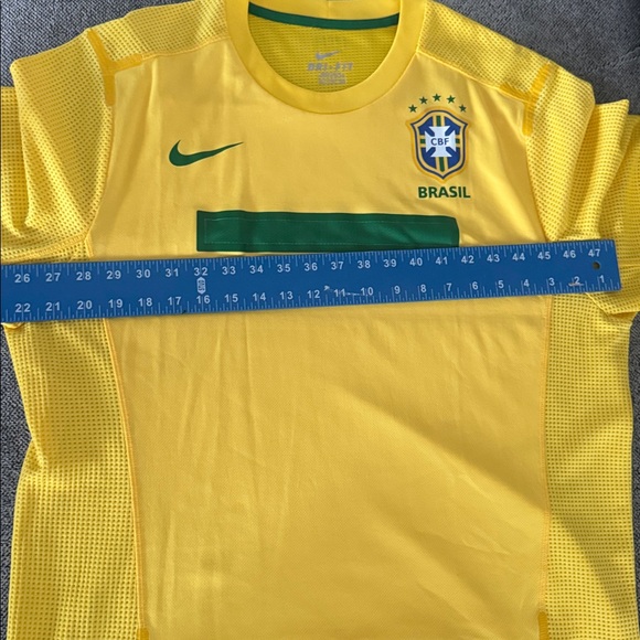 Nike Yellow Brazil Soccer Shirt - Picture 11 of 11